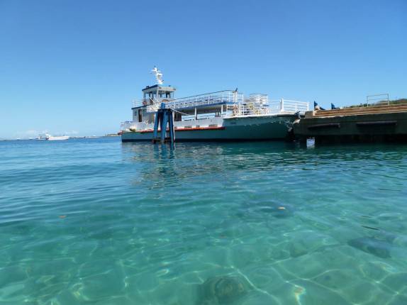 O belo mar de Labadee, na costa norte do Haiti